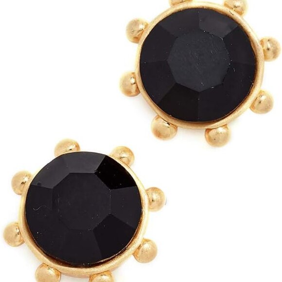 kate spade New York Jet Flying Colors Bezel Stud Earrings/NWT - Picture 2 of 10